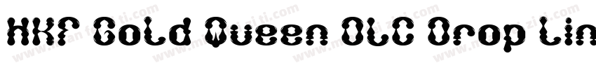 HKF Gold Queen DLC Drop line BW字体转换